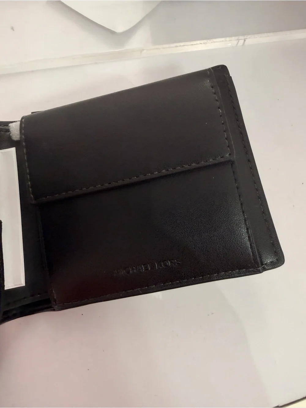 Michael Kors Cooper Billfold coin case Wallet Bifold white MK Ombre Logo